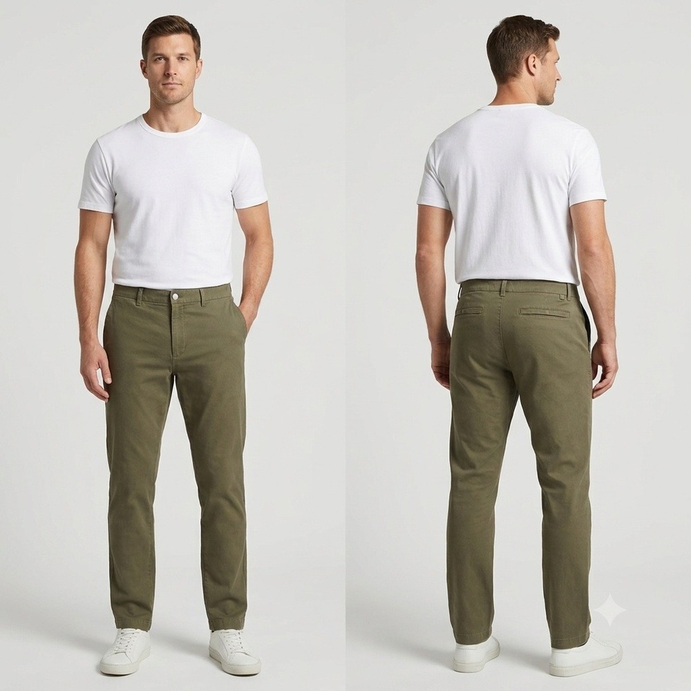Lululemon Commission Pant Classic Mens 38 Olive Green Good Stretch Chino Chinos